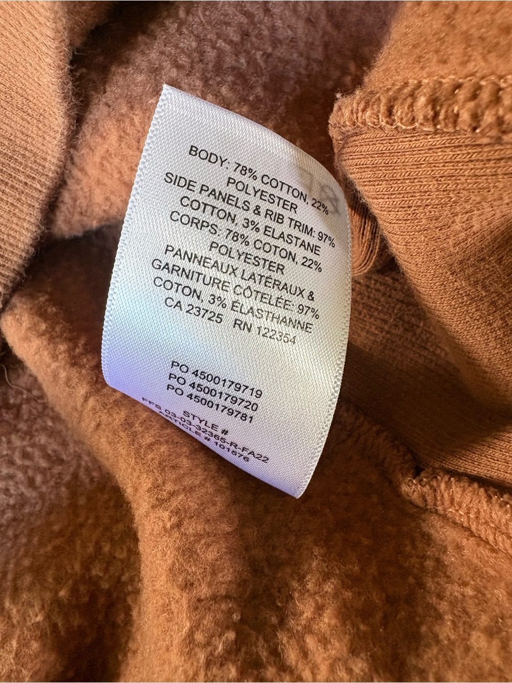 TNA Cozy Fleece Crewneck Sweatshirt - Brown - Picture 7 of 9